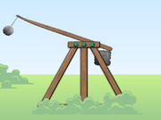 Shooting-game-with-a-catapult